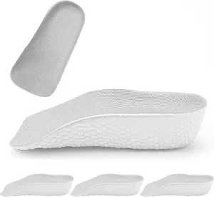 2 Pairs Orthopedic High Pads 1 inch for Men Women - Tall Boy Height Increase Insoles - Arch Support Shoes Heel Lift Cushion Leg Discrepancy Balancer for Plantar Fasciitis, Flat Feet, Foot Pain Relief