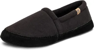 Acorn Men's Slippers with Memory Foam Insole Suede Sidewall and Rubber Outsole