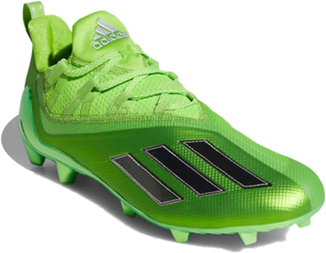 adidas Mens Adizero 11 Turbo Fuel Football Cleats, Semi Solar Green