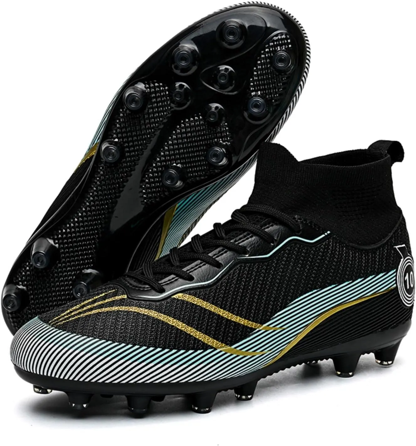 AMZ BSHIDA Soccer Cleats for Mens Turf Soccer Shoes Indoor Football Training Sneaker Size 6.5-11.5