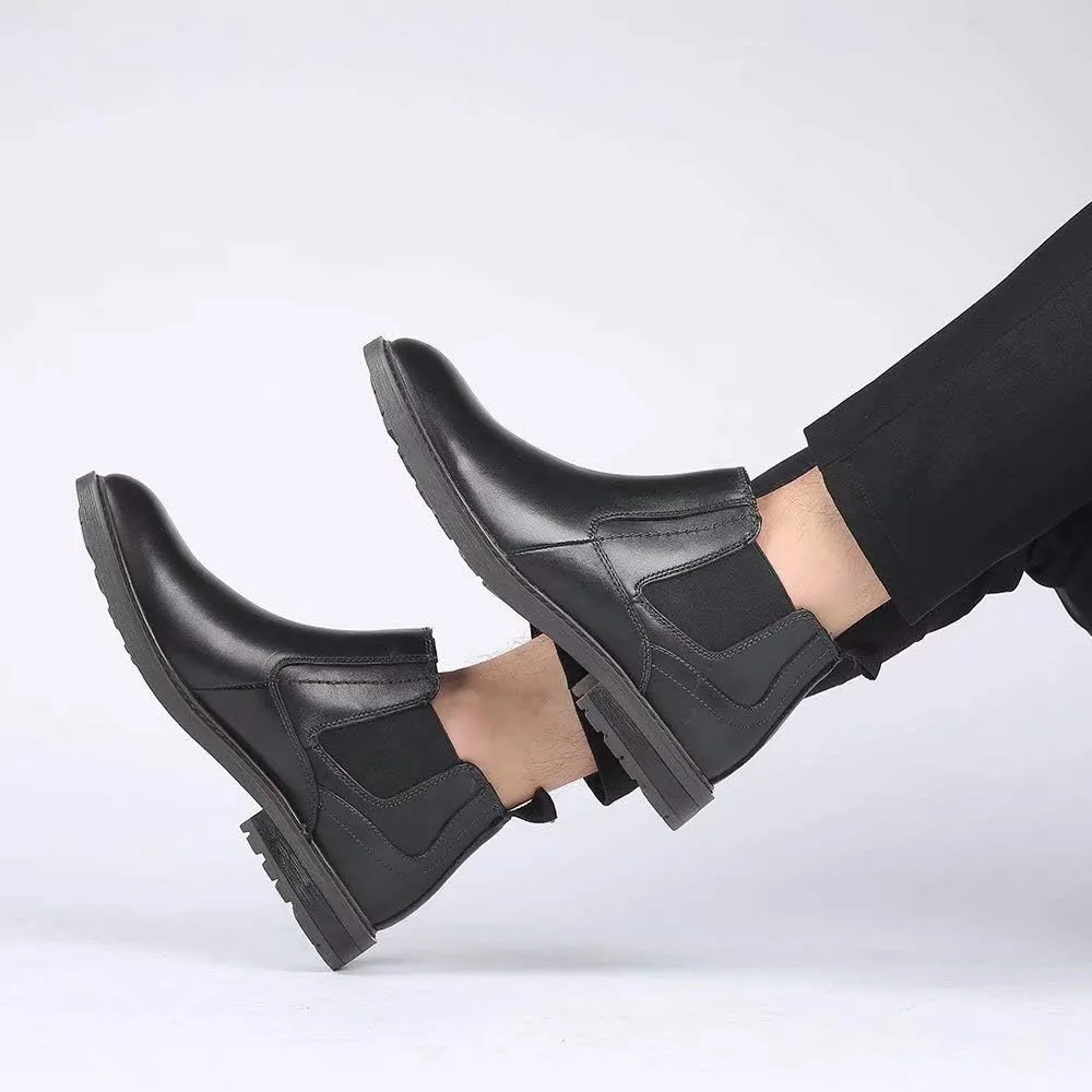 Arkbird Chelsea Ankle Boots for Men Genuine Leather Oxford Casual and Formal Dress Boot