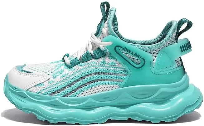 Axcone Kid's Sneakers Boys Girls Outdoor Non-Slip Cushioning Athletic Shoes Casual Soft Soled Breathable Basketball Shoes Running Shoes