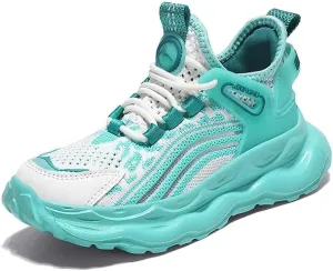 Axcone Kid's Sneakers Boys Girls Outdoor Non-Slip Cushioning Athletic Shoes Casual Soft Soled Breathable Basketball Shoes Running Shoes