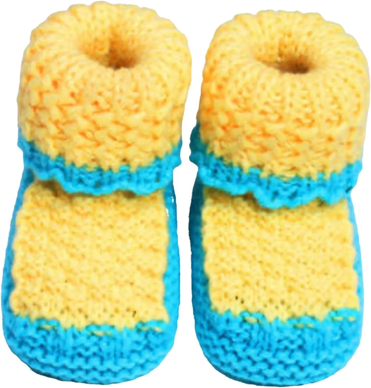 Baby Boys Girls ink Booties Newborn Infant Hand Knitting Crochet Toddler Cozy Shoes Non Slip rib Winter Booties