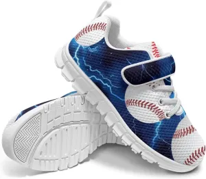 Baseball & Basketball Shoes for Boys Non Slip Little Kids Mesh Athletic Shoes Girls Running Shoes for Casual Wear,Exercise