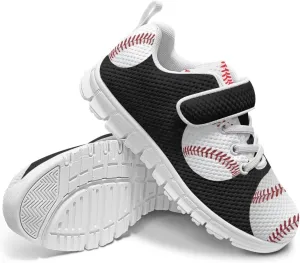 Baseball & Basketball Shoes for Boys Non Slip Little Kids Mesh Athletic Shoes Girls Running Shoes for Casual Wear,Exercise