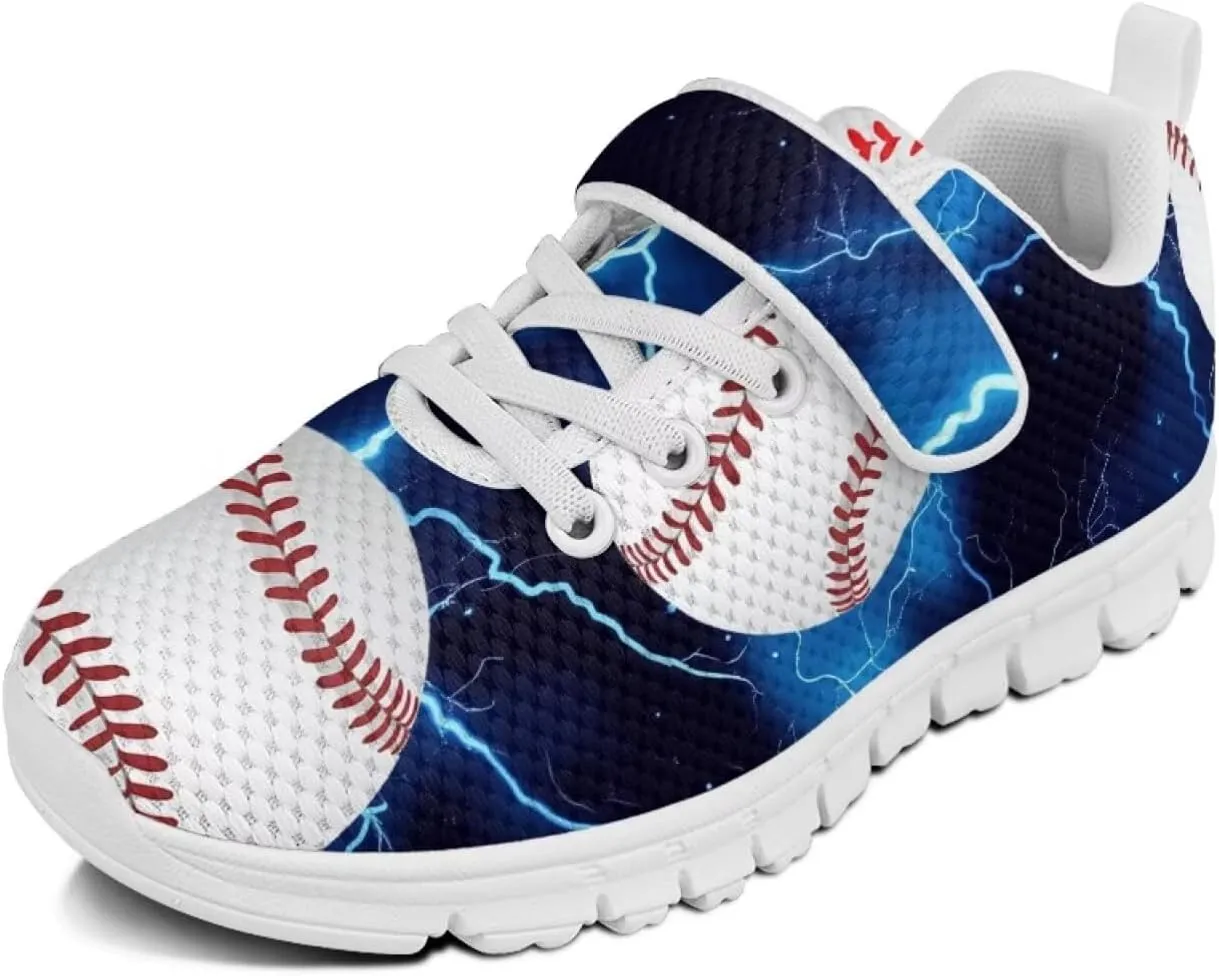 Baseball & Basketball Shoes for Boys Non Slip Little Kids Mesh Athletic Shoes Girls Running Shoes for Casual Wear,Exercise
