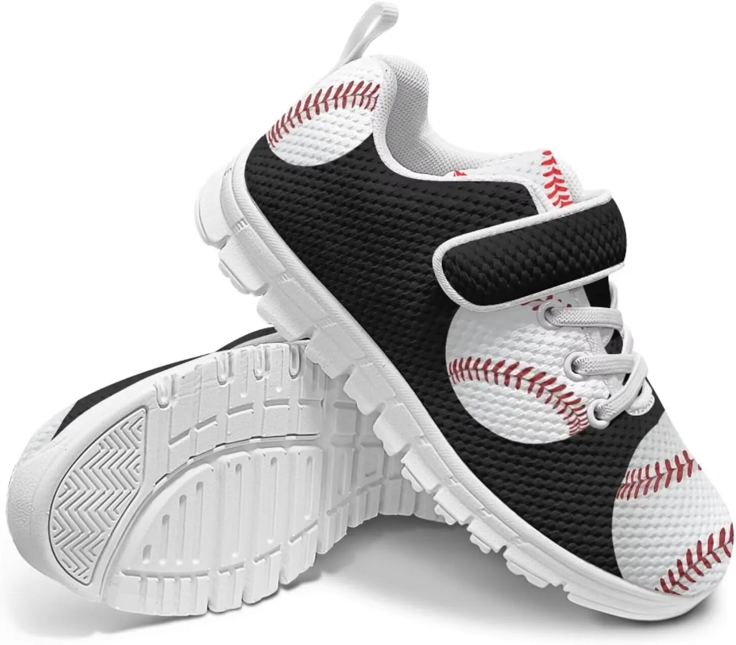 Baseball & Basketball Shoes for Boys Non Slip Little Kids Mesh Athletic Shoes Girls Running Shoes for Casual Wear,Exercise