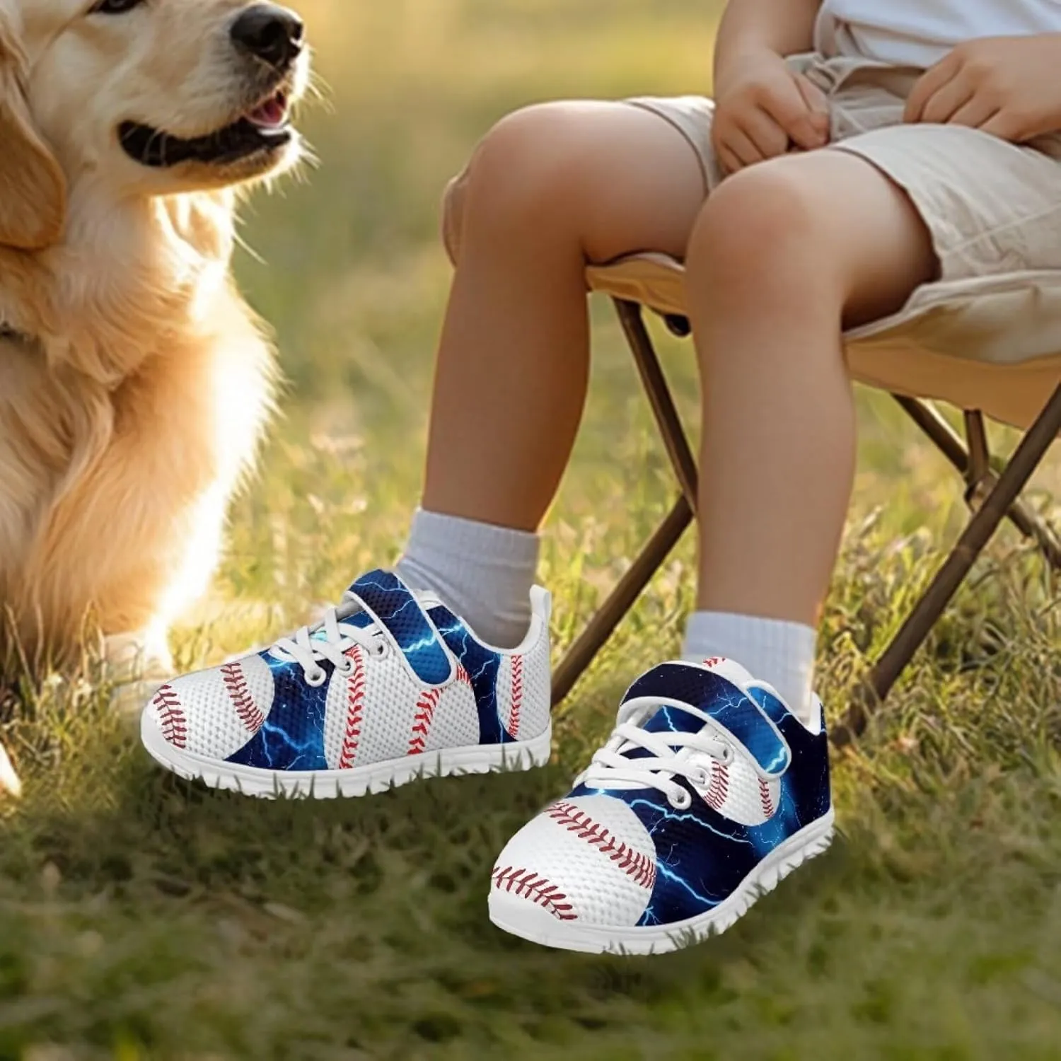 Baseball & Basketball Shoes for Boys Non Slip Little Kids Mesh Athletic Shoes Girls Running Shoes for Casual Wear,Exercise