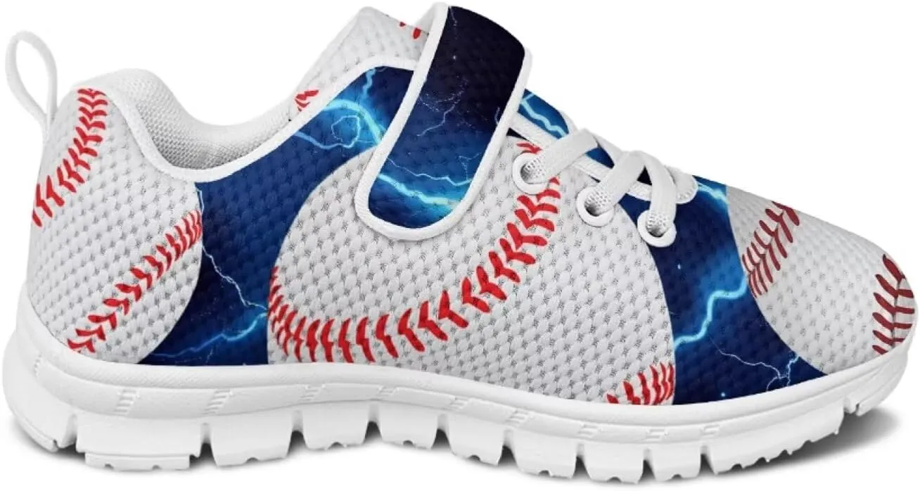 Baseball & Basketball Shoes for Boys Non Slip Little Kids Mesh Athletic Shoes Girls Running Shoes for Casual Wear,Exercise