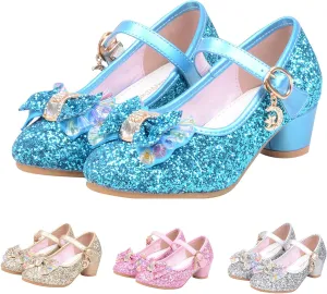 Black Shoes for Girls,Baby Kids Pearl Sandals Crystal Princess Shoes Bling Girls Infant Bowknot Baby Shoes Cute Shoes