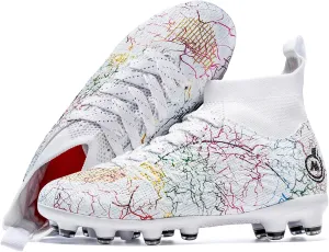 Boy Soccer Cleats Big Kids Soccer Shoes Professional Soccer Cleats Shoes,Unisex Soccer Sneakers for Little Kids Athletic