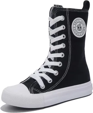 Boys and Girls High Top Children's Canvas Shoes Fashion Street Dance White Campus Shoes Outdoor Leisure Sneakers Shoes