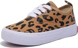 Boys and Girls Low Top Sports Shoes Lace up Canvas Children's Shoes Comfortable and Lightweight Skateboarding Shoes