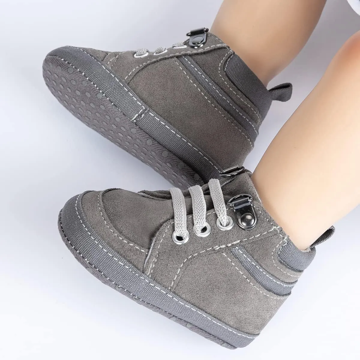 Casazoe Infant Baby Boys Girls Oxford Shoes PU Leather Wedding Loafers Brogue Toddler Baptism Dress Shoes First Steps Walking Flat Lazy Crib Shoe