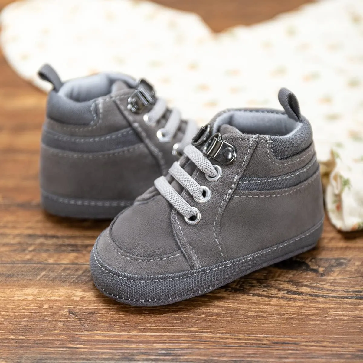 Casazoe Infant Baby Boys Girls Oxford Shoes PU Leather Wedding Loafers Brogue Toddler Baptism Dress Shoes First Steps Walking Flat Lazy Crib Shoe