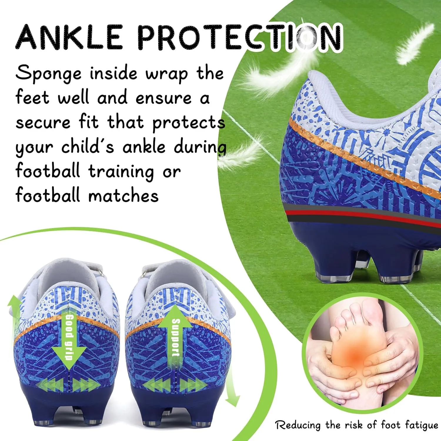 CBUSTER Kids Soccer Cleats Boys Football Cleats Girls Soccer Shoes