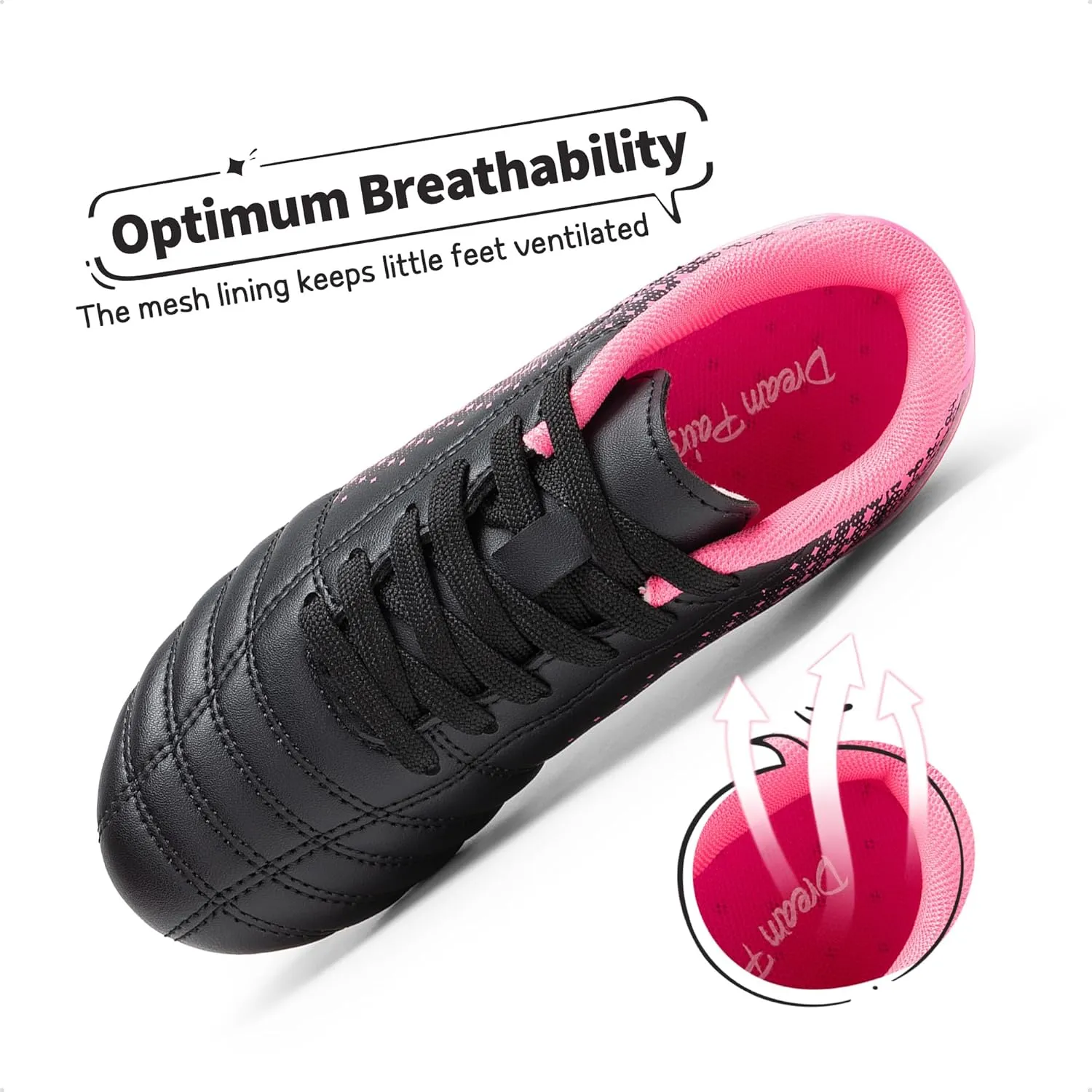 DREAM PAIRS Boys Girls Outdoor Sport Football Shoes Soccer Cleats for Little/Big Kid