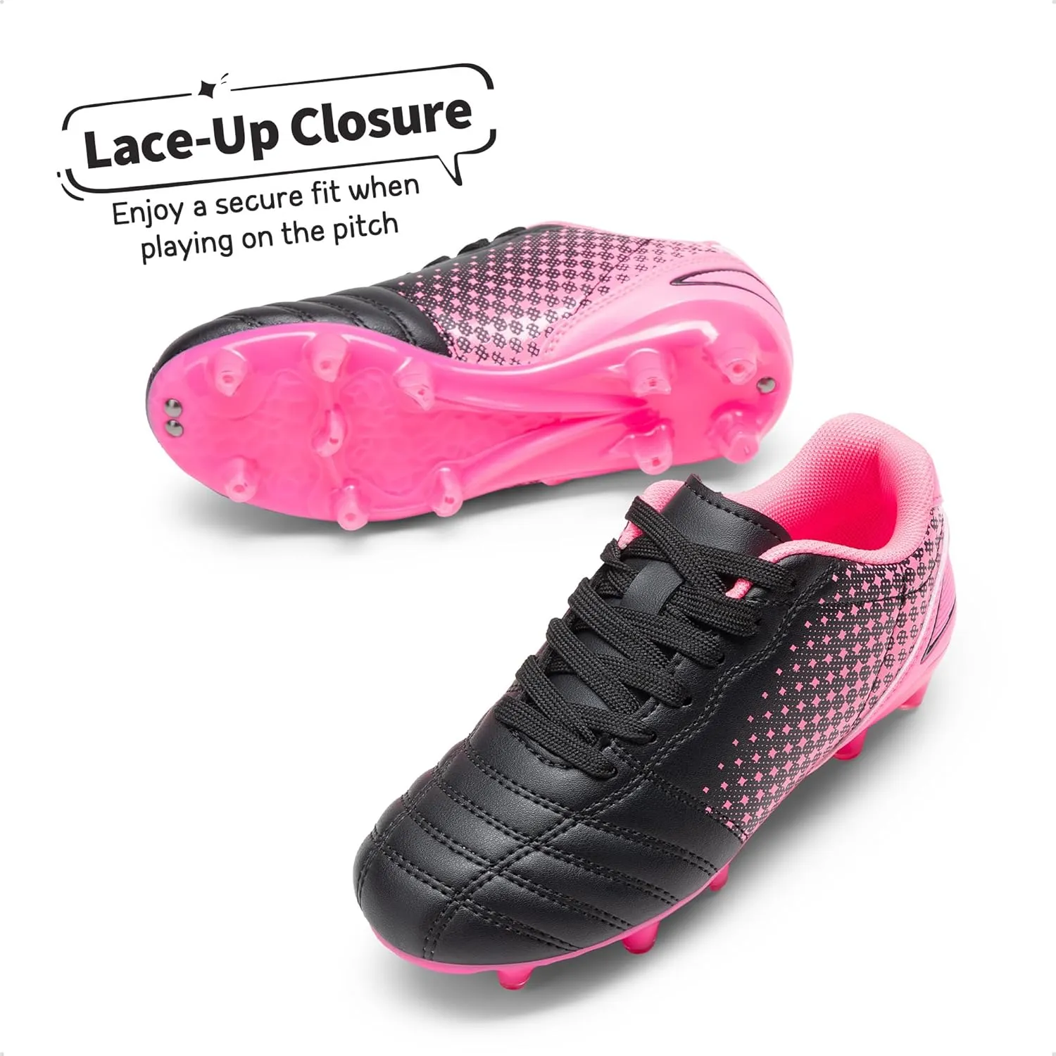 DREAM PAIRS Boys Girls Outdoor Sport Football Shoes Soccer Cleats for Little/Big Kid