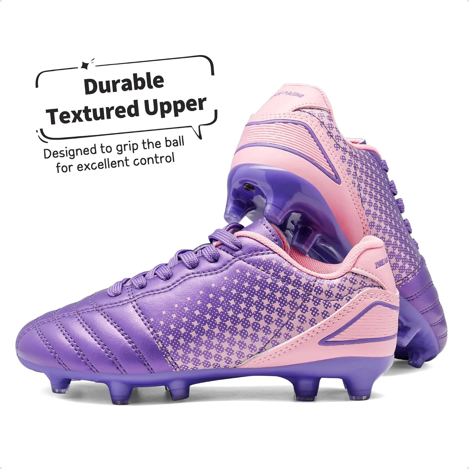 DREAM PAIRS Boys Girls Outdoor Sport Football Shoes Soccer Cleats for Little/Big Kid