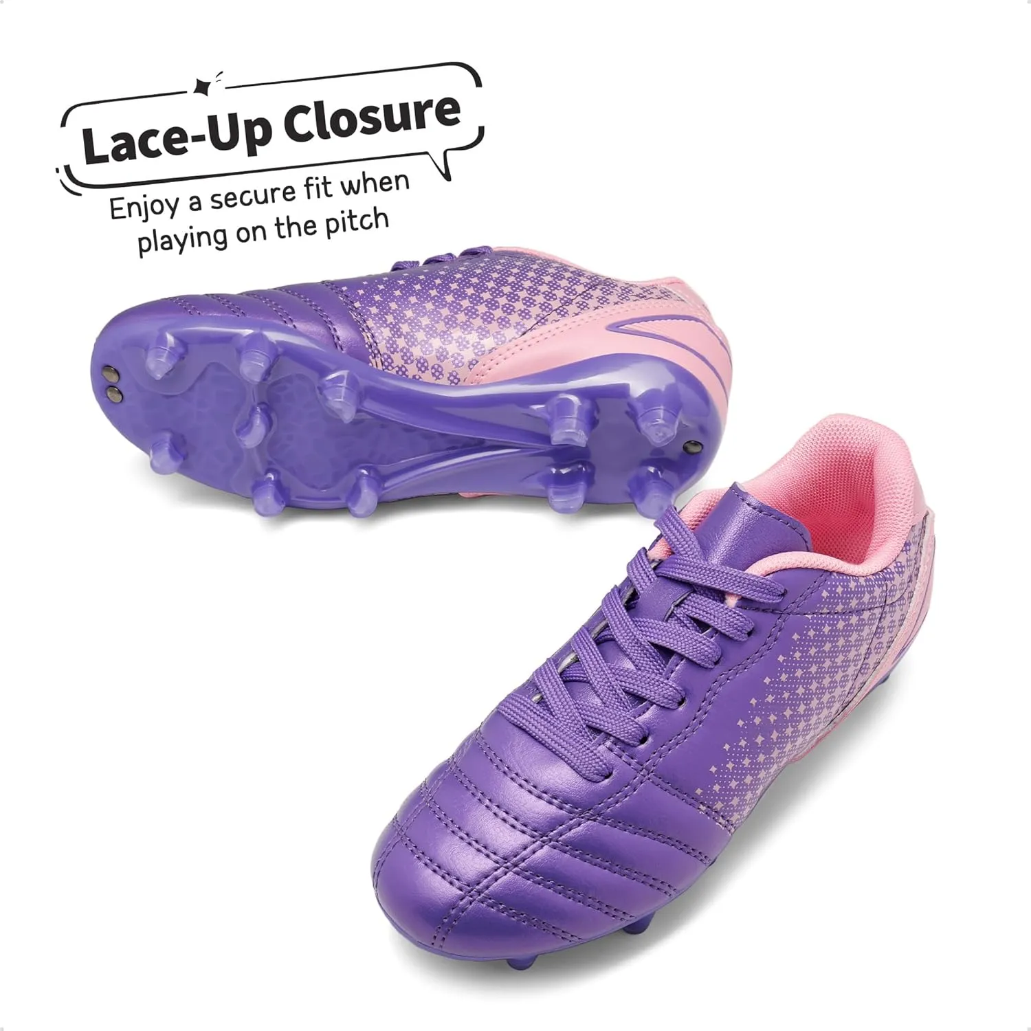 DREAM PAIRS Boys Girls Outdoor Sport Football Shoes Soccer Cleats for Little/Big Kid