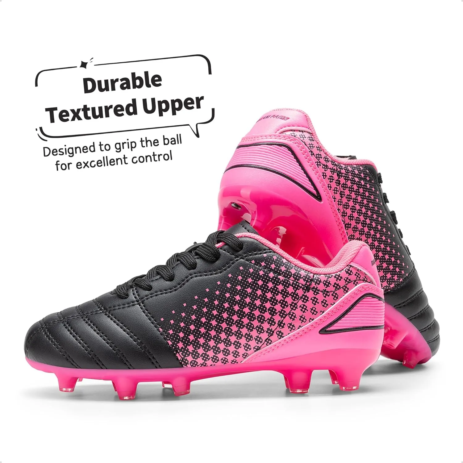 DREAM PAIRS Boys Girls Outdoor Sport Football Shoes Soccer Cleats for Little/Big Kid
