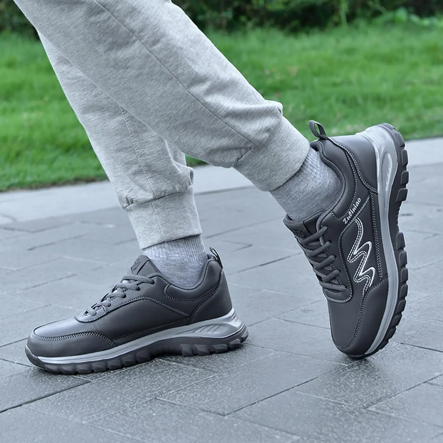 Fashion Sport Shoes for Men Comfortable Breathable Stretch Canvas Slip on Sneaker Men's Comfortable Dress Shoes