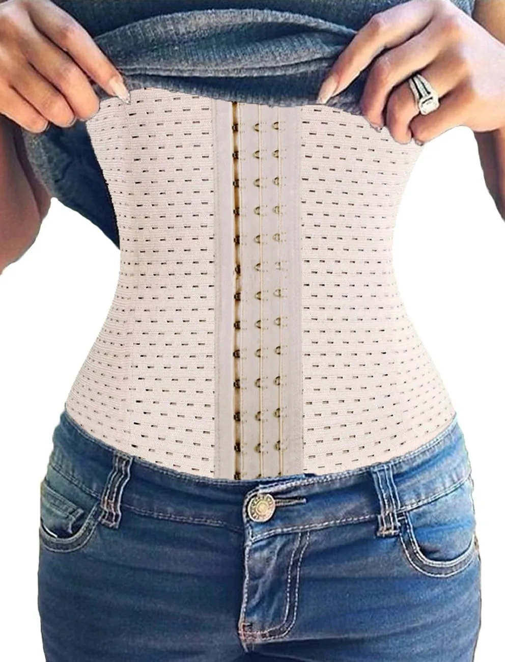 FLORATA Waist Trainer for Women Corset Shapewear Tummy Control Waist Cincher Girdle