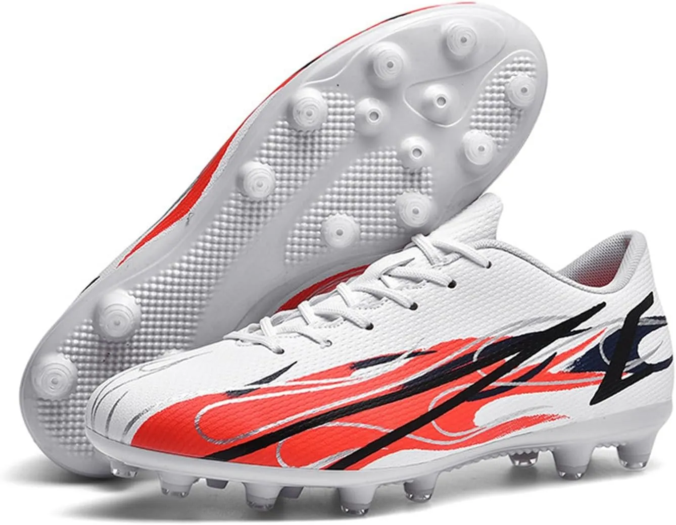 Girls Soccer Cleats Kids Outdoor/Indoor Football Trainning Shoes Athletic Shoes Football Cleats Boys Sneakers