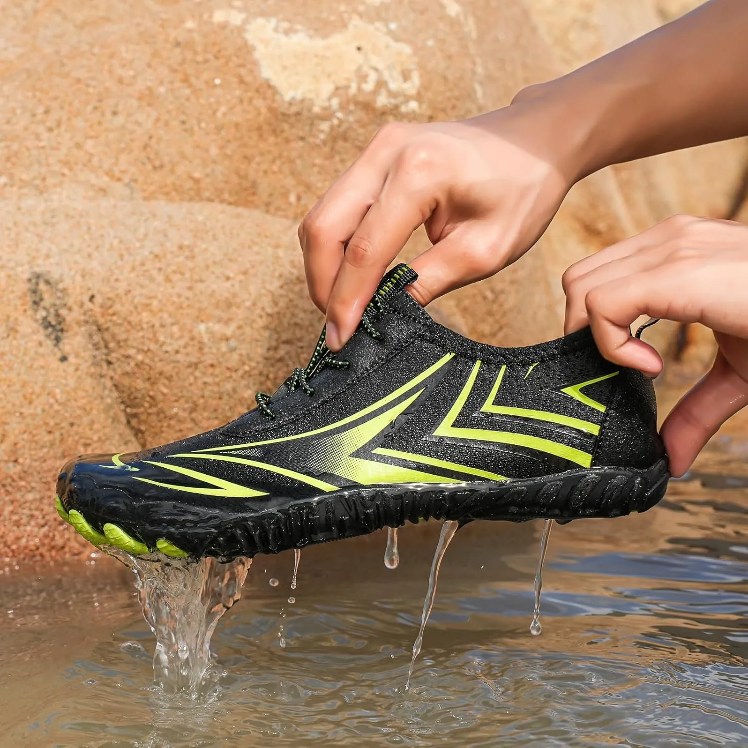 Grounding Shoes for Women Breathable Grounded Footwear Non-Slip Fashion Hiking Shoe Lightweight Hike Barefoot Shoes Athletic Hiking Water Sneakers Beach Outdoor Water Sports Shoe