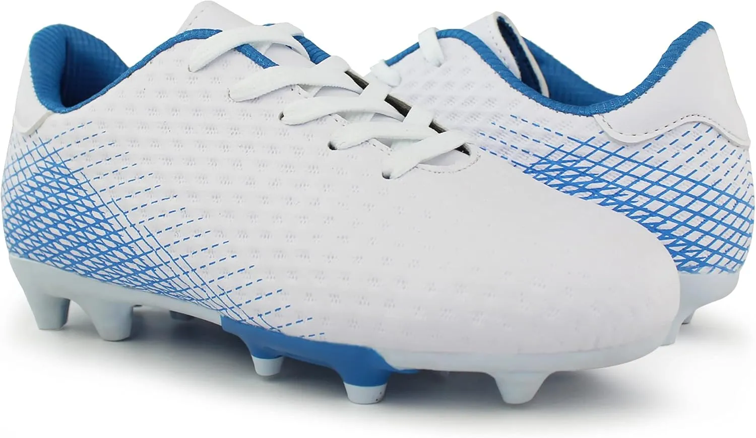 Hawkwell Kids Athletic Firm Ground Outdoor Comfortable Soccer Cleats Shoes(Toddler/Little Kid/Big Kid)