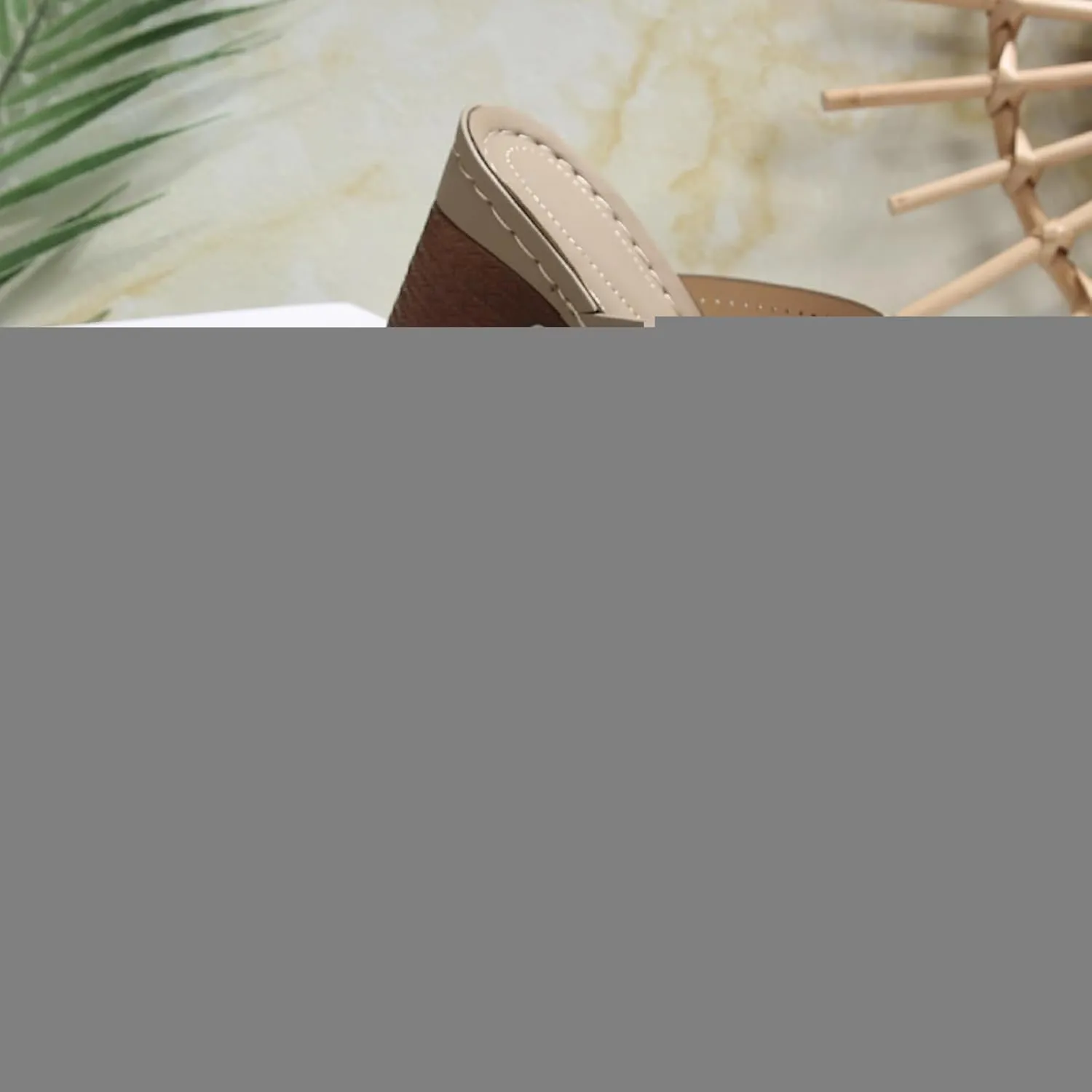 Heeled Sandals for Women Open Toe Slip On Slides Platform Wedge Sandals Chunky Heels Low Block Heeled Sandal Cutout Comfortable Summer Shoes