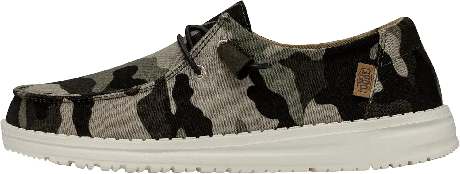 Hey Dude Women's Wendy Camouflage| Women's Shoes | Women's Slip On Shoes | Comfortable & Light-Weight