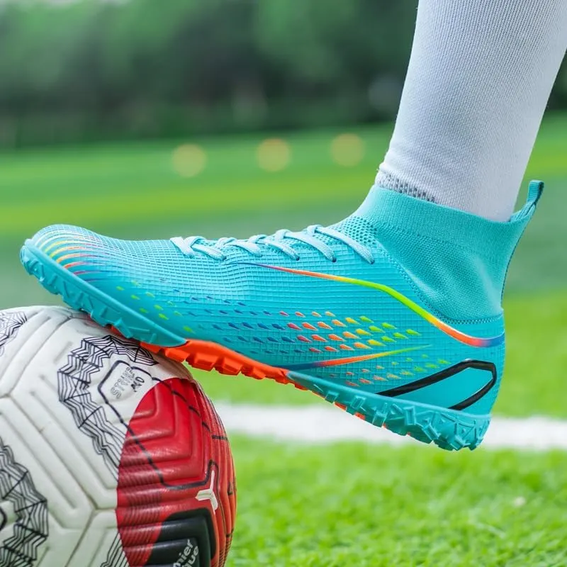 Indoor Turf Soccer Shoes Cleats Mens Soccer Shoes for Boys Football Shoes Kid Futsal Shoes Youth TF