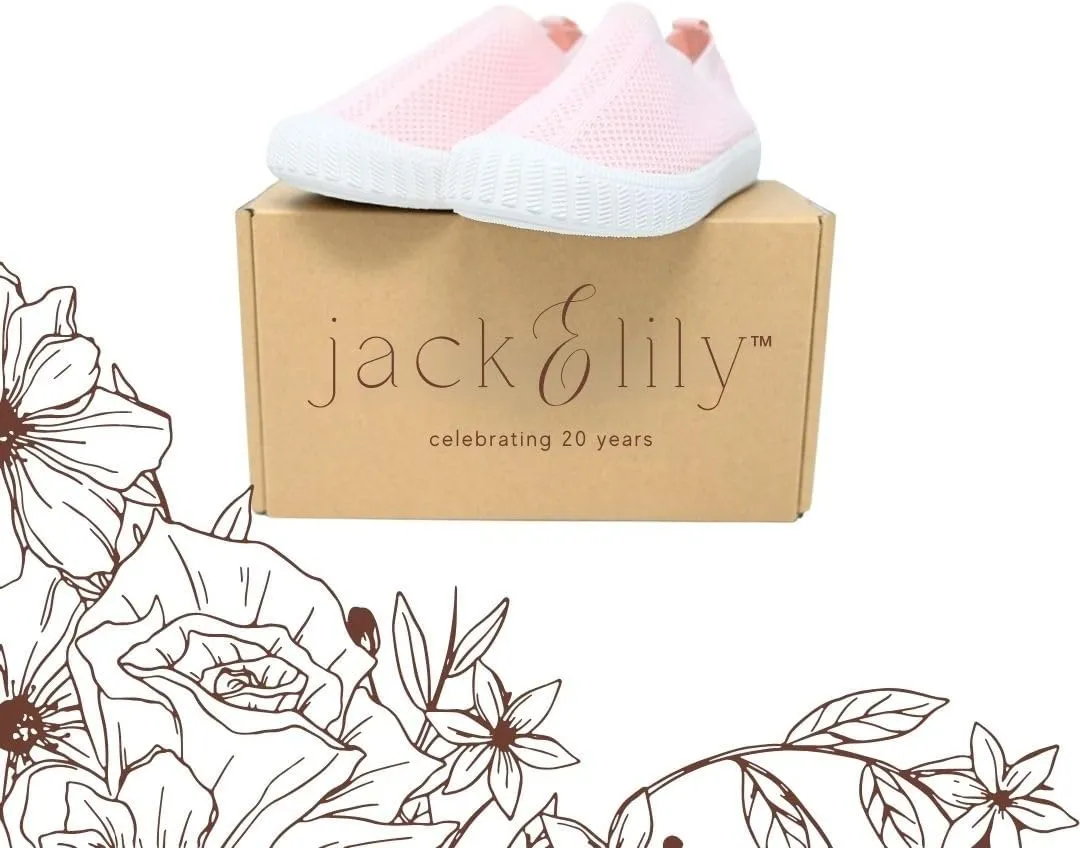 Jack & Lily Baby, Toddler & Kids Walking Shoes  Non-Slip, Washable Slip-On Sneakers for Boys & Girls  Indoor & Outdoor Use