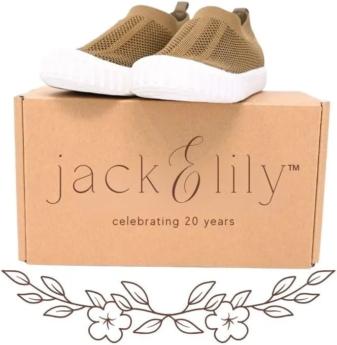 Jack & Lily Baby, Toddler & Kids Walking Shoes  Non-Slip, Washable Slip-On Sneakers for Boys & Girls  Indoor & Outdoor Use