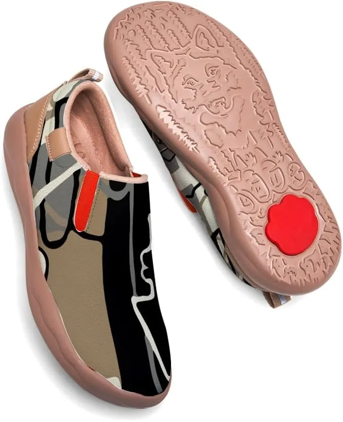 Kids Slip On Travel Shoes Boy Girl Loafers Casual Walking Lightweight Comfort Abstract Art Painted Sneakers (Big Kid/Little Kid/Toddler)