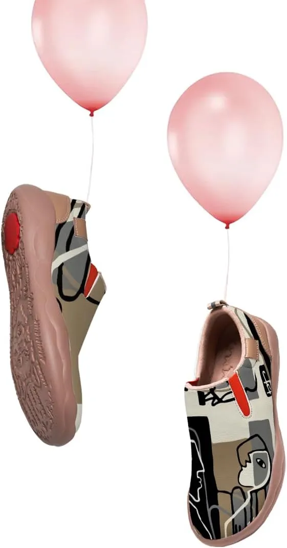 Kids Slip On Travel Shoes Boy Girl Loafers Casual Walking Lightweight Comfort Abstract Art Painted Sneakers (Big Kid/Little Kid/Toddler)