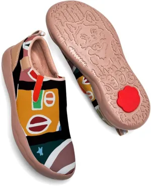 Kids Slip On Travel Shoes Boy Girl Loafers Casual Walking Lightweight Comfort Abstract Art Painted Sneakers (Big Kid/Little Kid/Toddler)