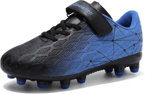 Kids Soccer Cleats Boys Girls Athletic Football Shoes for Unisex