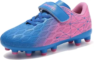 Kids Soccer Cleats Boys Girls Athletic Football Shoes for Unisex