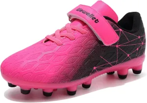 Kids Soccer Cleats Boys Girls Athletic Football Shoes for Unisex