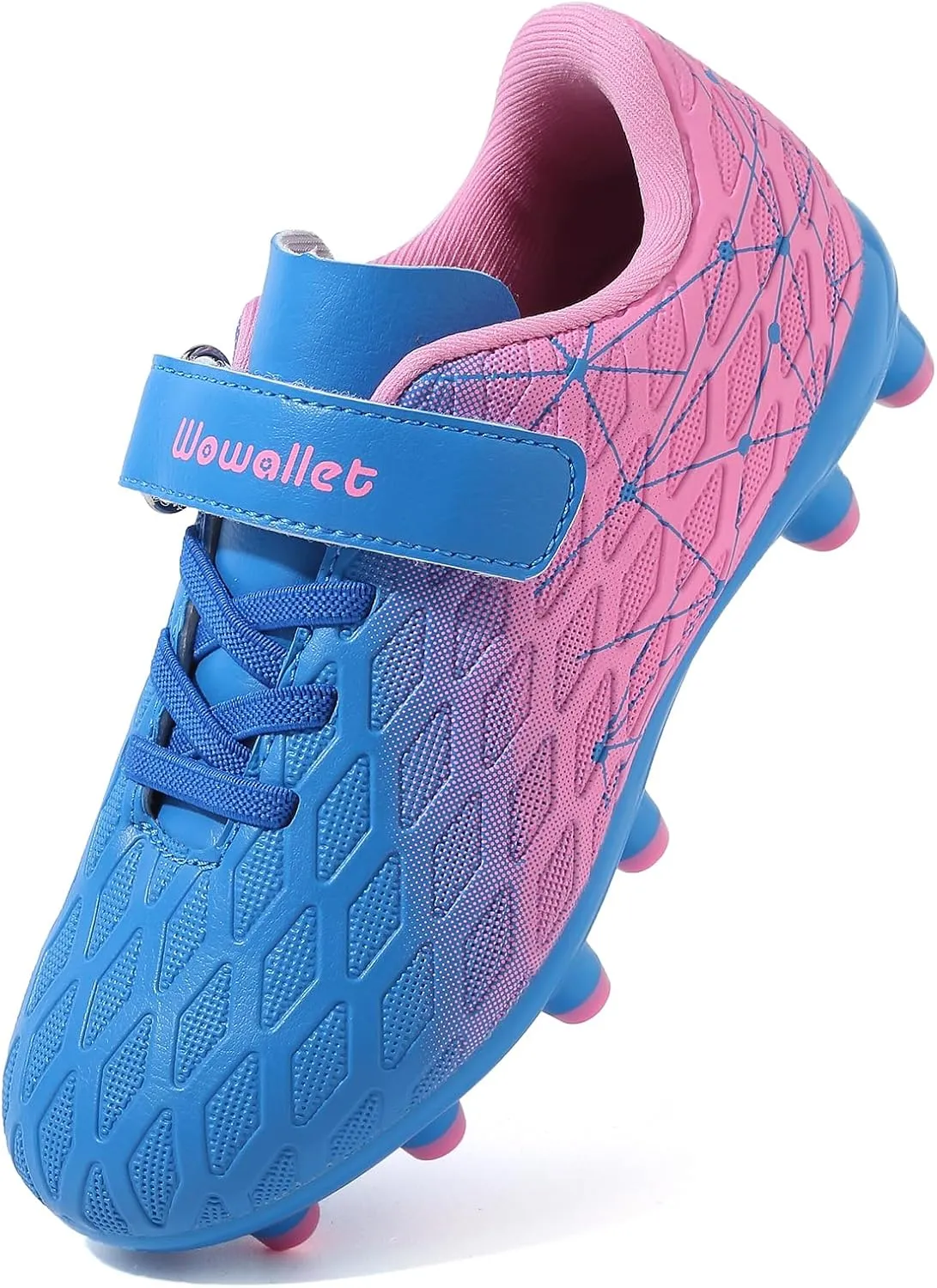 Kids Soccer Cleats Boys Girls Athletic Football Shoes for Unisex