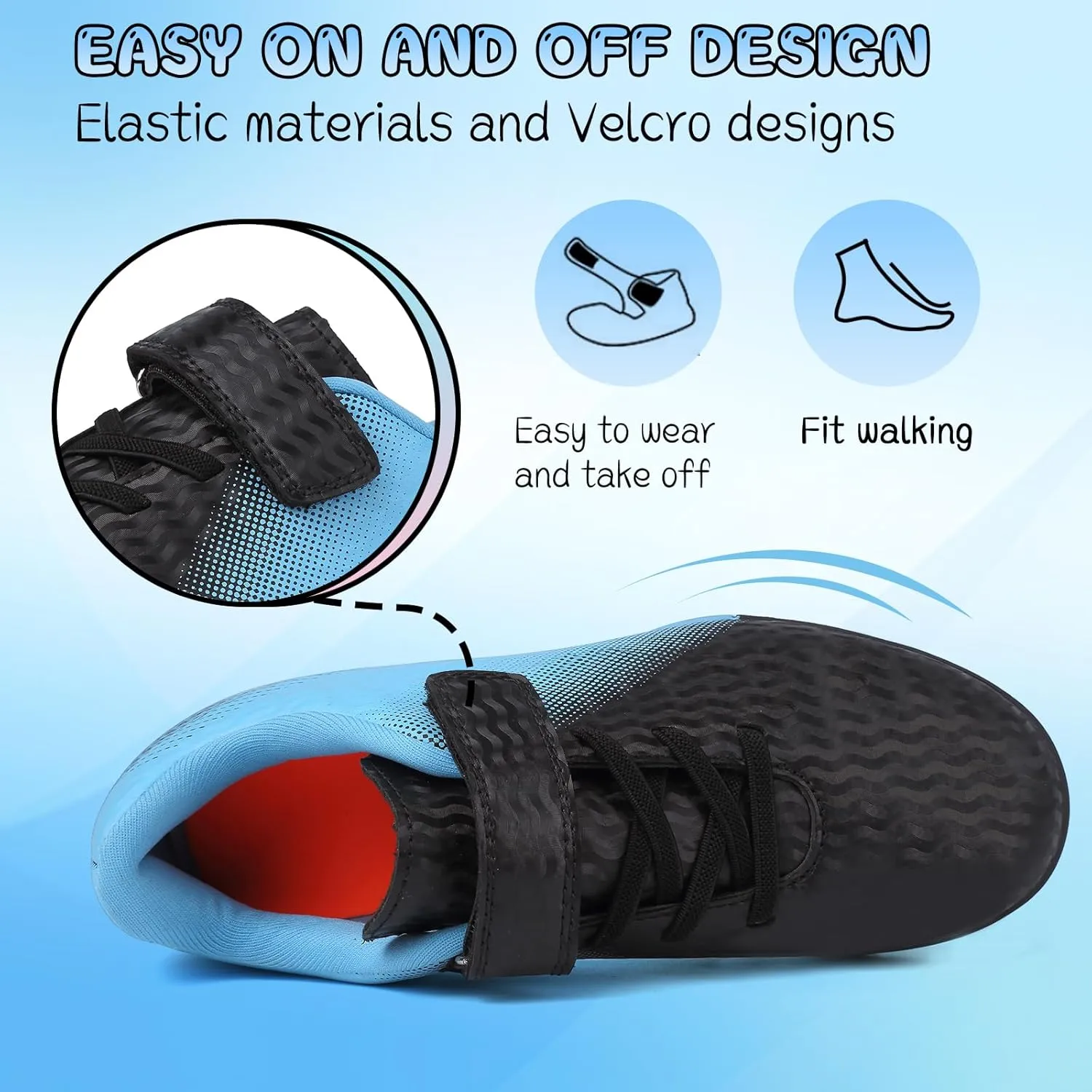 Kids Soccer Cleats Boys Girls Football Cleats Outdoor Indoor Soccer Shoes AG TF