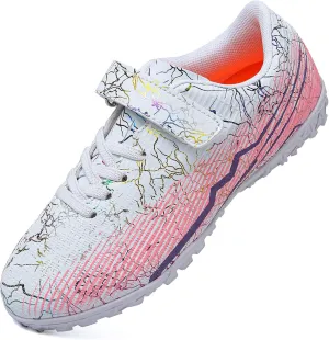 Kids Soccer Cleats Boys Girls Football Cleats Youth Baseball Cleats Indoor Soccer Shoes Turf Soccer Shoes Zapatos De Futbol Para Niños Athletic Outdoor Soccer Shoes High Top Football Shoes futsal shoe