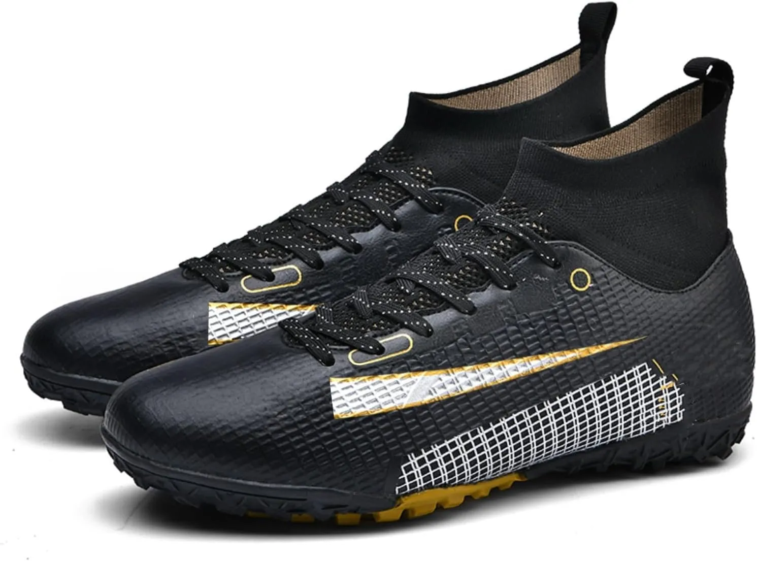 Kids Soccer Cleats,Unisex Football Shoes Outdoor,High-Top Boys Girls Athletic Soccer Shoes