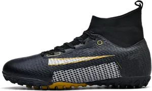 Kids Soccer Cleats,Unisex Football Shoes Outdoor,High-Top Boys Girls Athletic Soccer Shoes