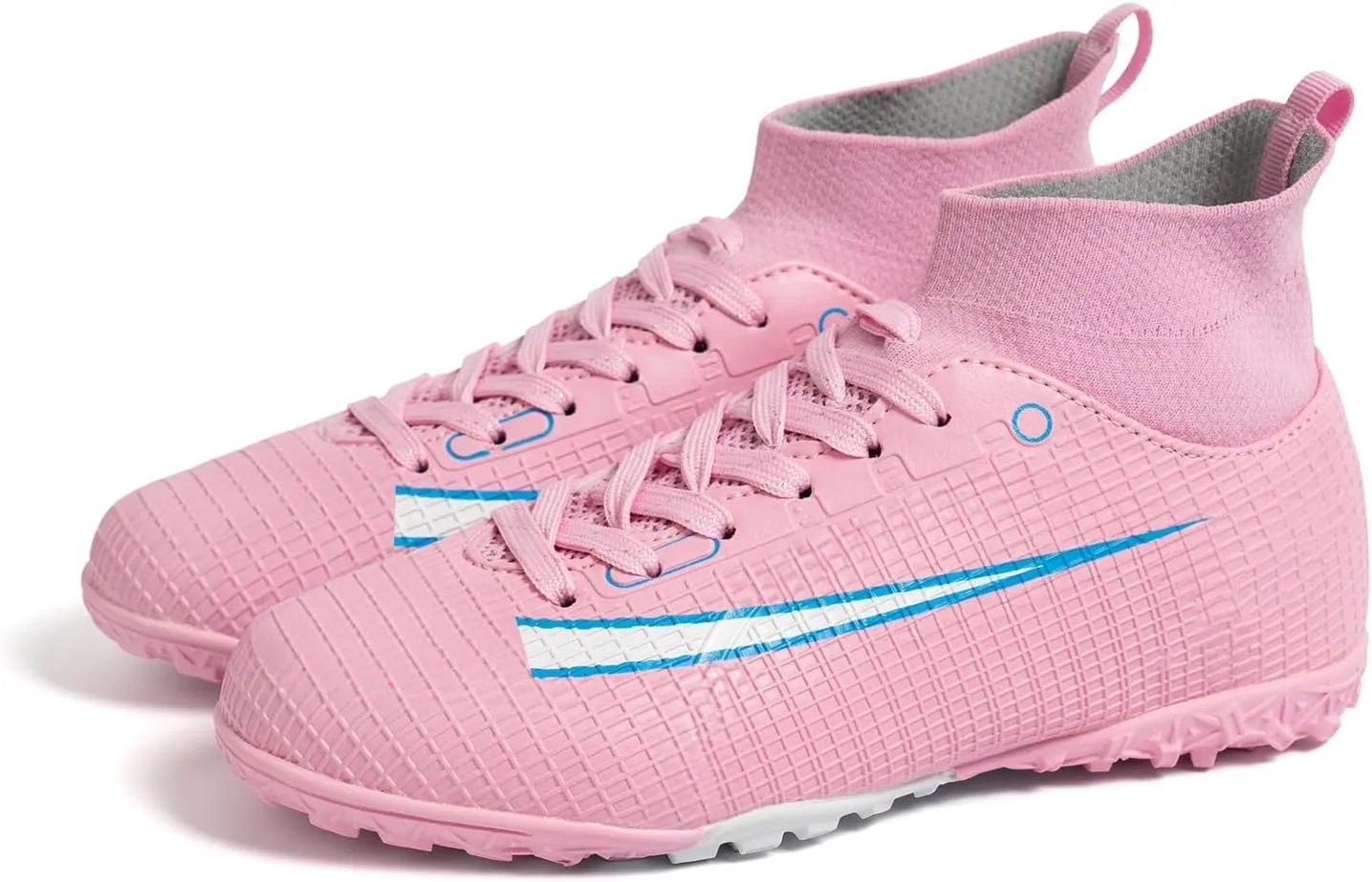 Kids Soccer Cleats,Unisex Football Shoes Outdoor,High-Top Boys Girls Athletic Soccer Shoes