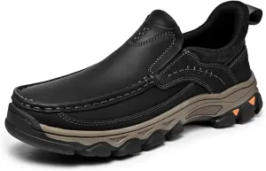 Men Casual Shoes Loafers Comfortable Walking Sneakers Oxford Waterproof Hiking Boots for Work Dress Travel