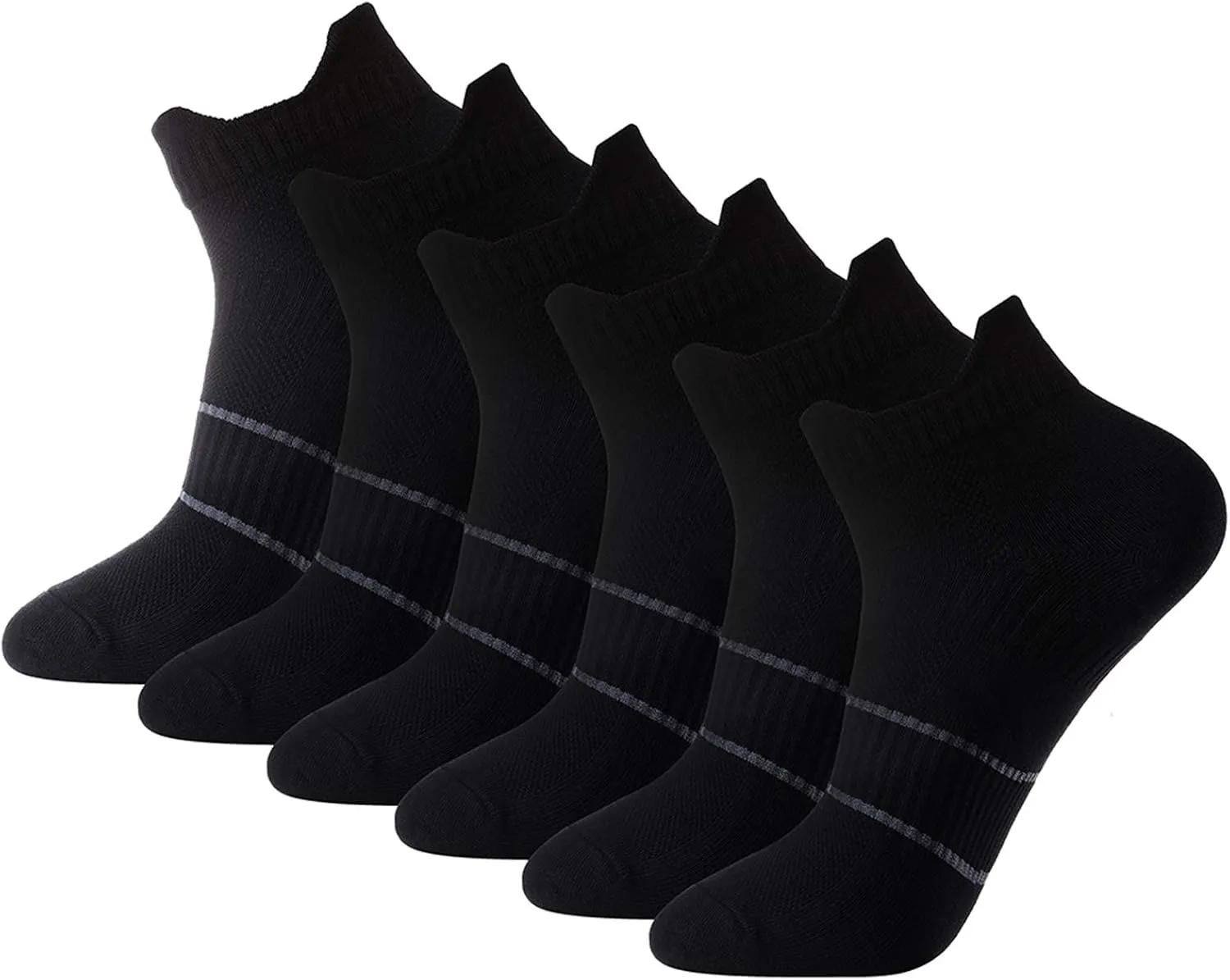 Men's Anti Sweat Odor Control Quick Dry Cotton Athletic Low Cut Ankle Running Socks